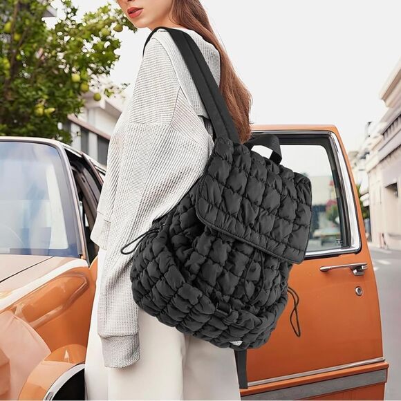 Quilted puffer backpack - Picture 3 of 8